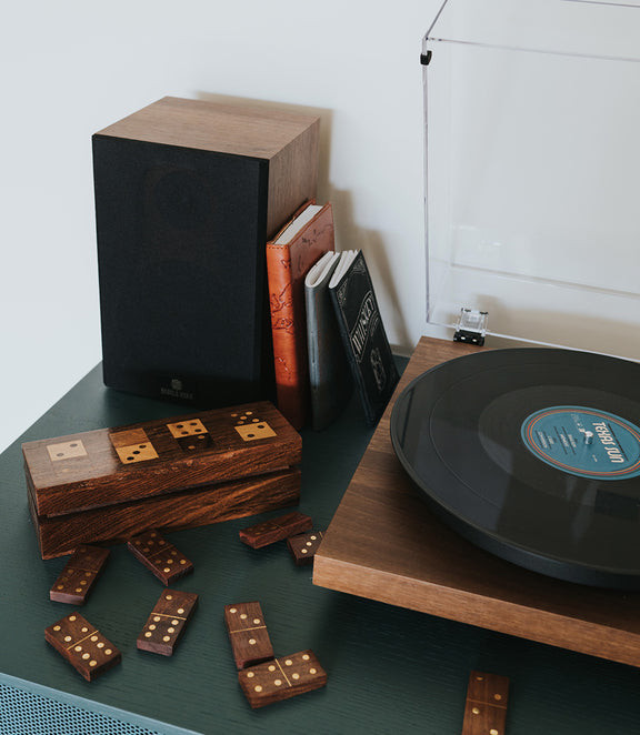 Matr Boomie Wooden Dominoes Set