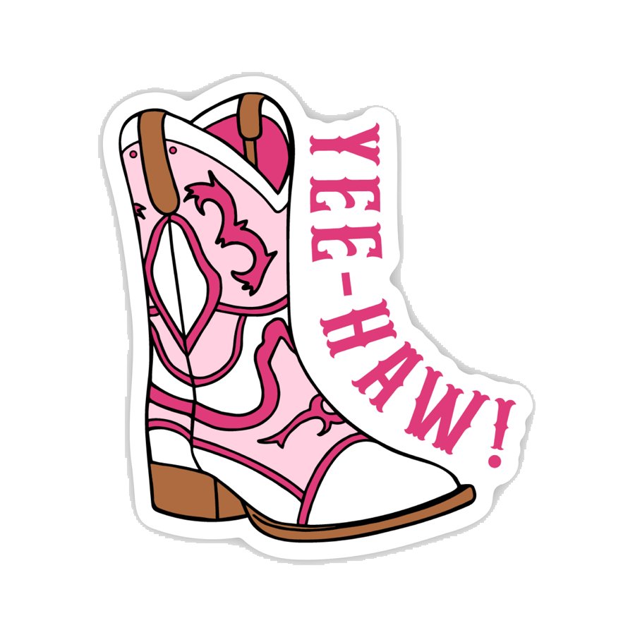 Brittany Paige Cowboy Boot Yee-Haw Sticker
