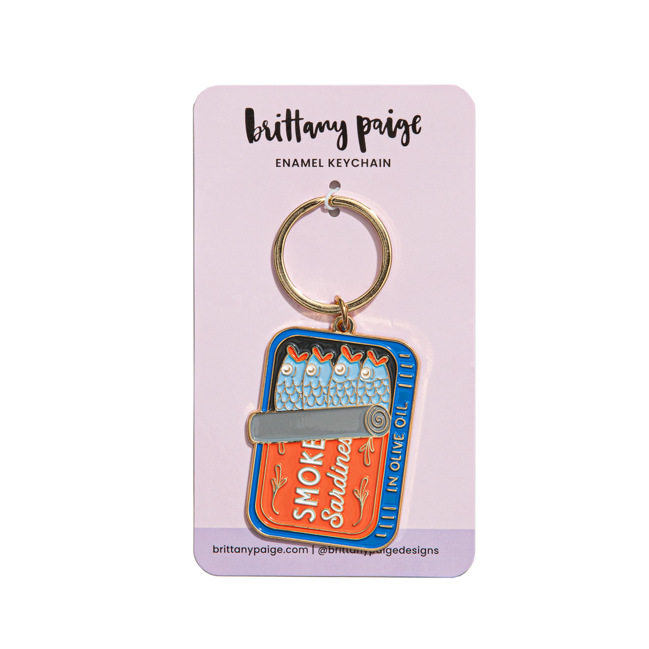 Brittany Paige Sardines Can Enamel Keychain