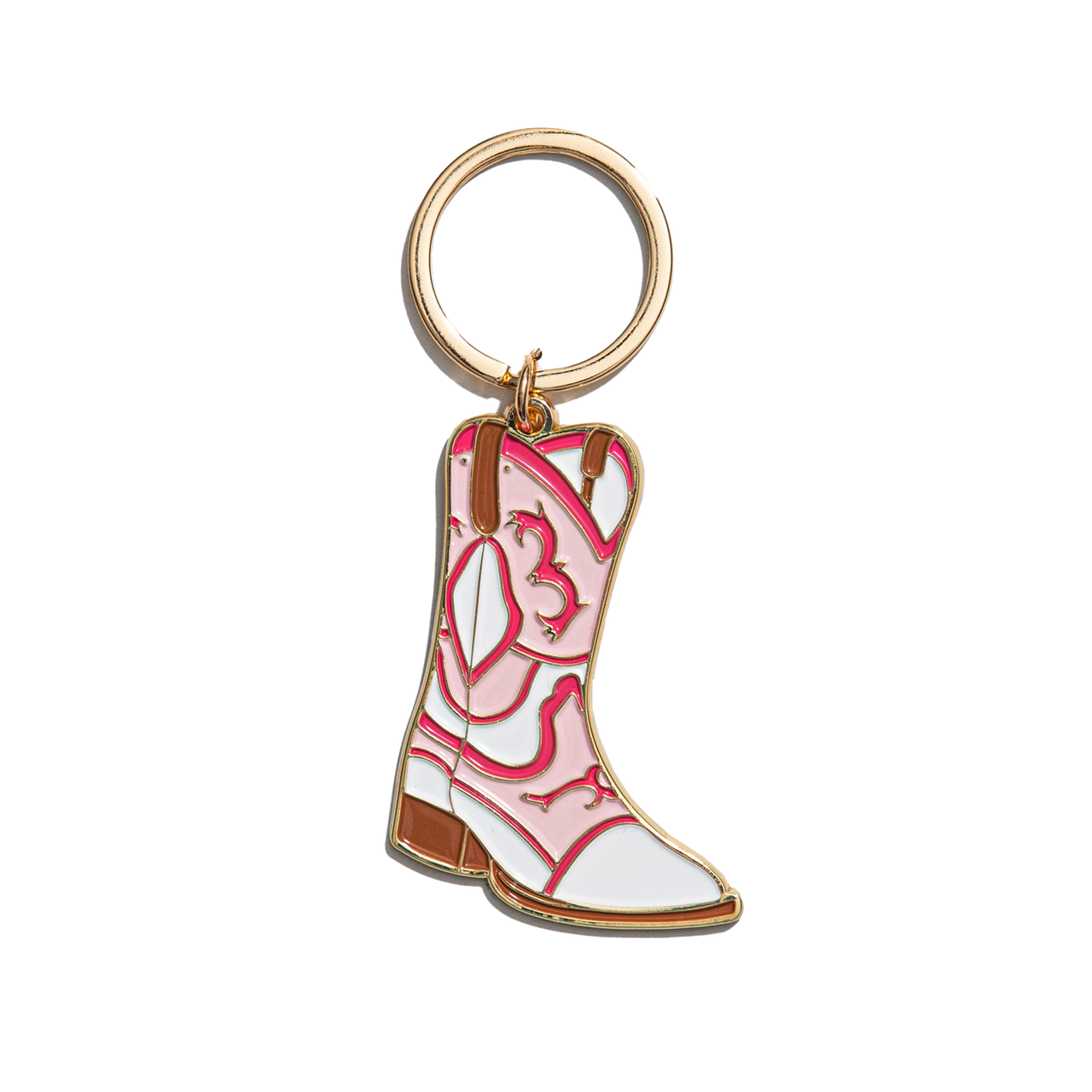 Brittany Paige Cowboy Boot Enamel Keychain