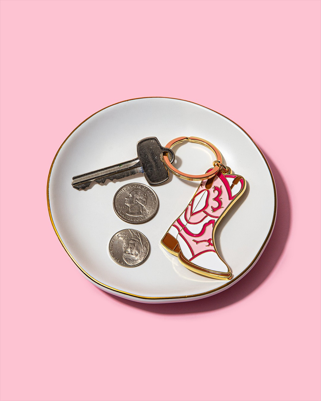 Brittany Paige Cowboy Boot Enamel Keychain 3 Brittany Paige Cowboy Boot Enamel Keychain