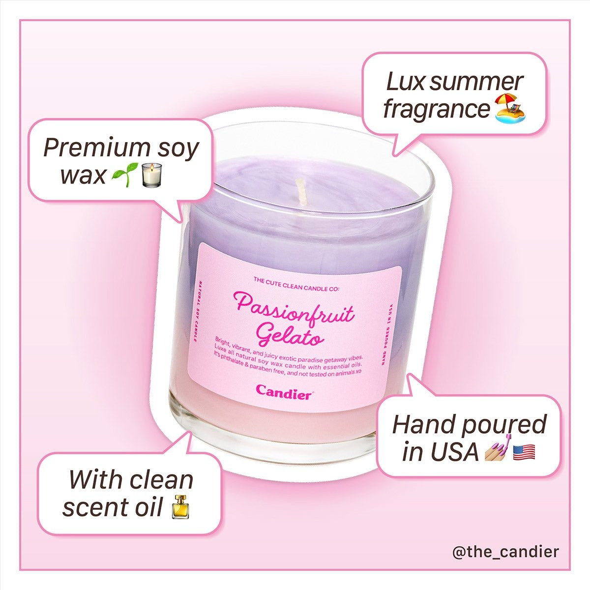 Candier Passionfruit Gelato Candle