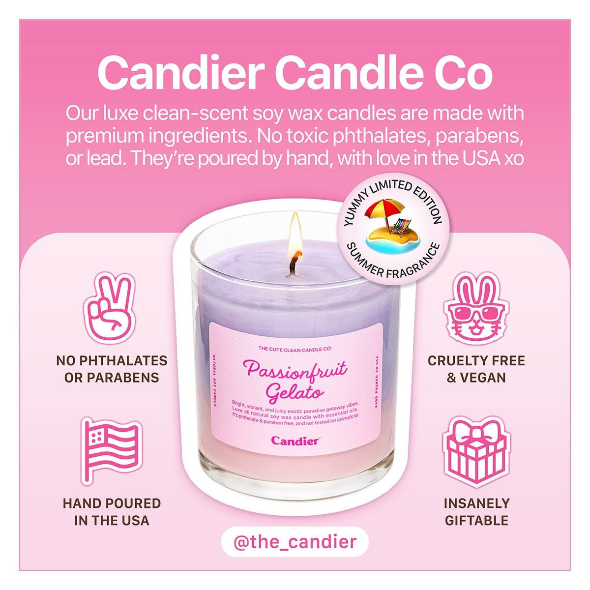 Candier Passionfruit Gelato Candle