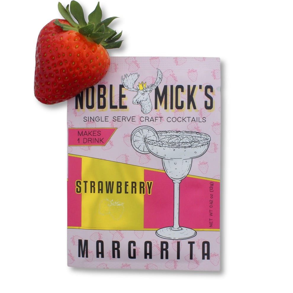 Noble Mick's Strawberry Margarita Single Serve Cocktail Mix
