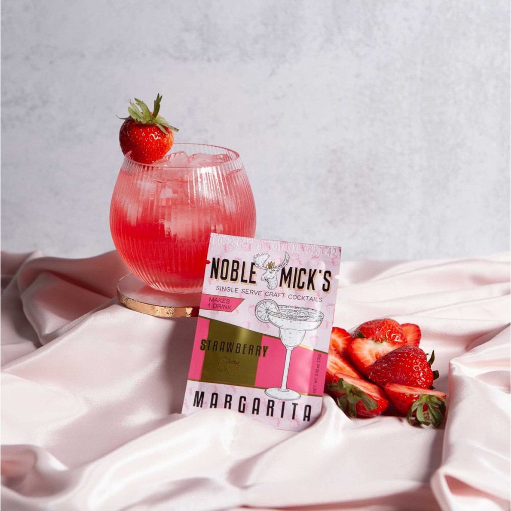 Noble Mick's Strawberry Margarita Single Serve Cocktail Mix