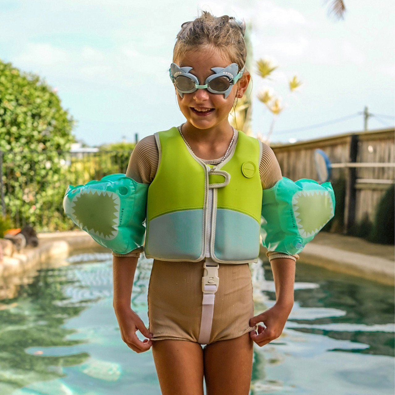 Sunny Life Kids' Salty The Shark Float Bands