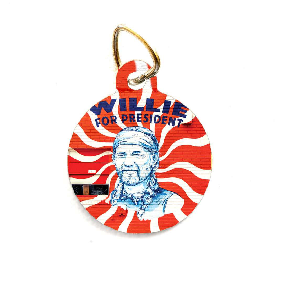 Willie For President Pet Tag