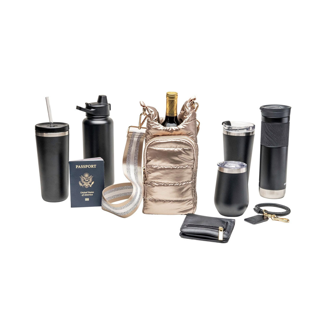 Hydro Water Bottle Bag - Gold