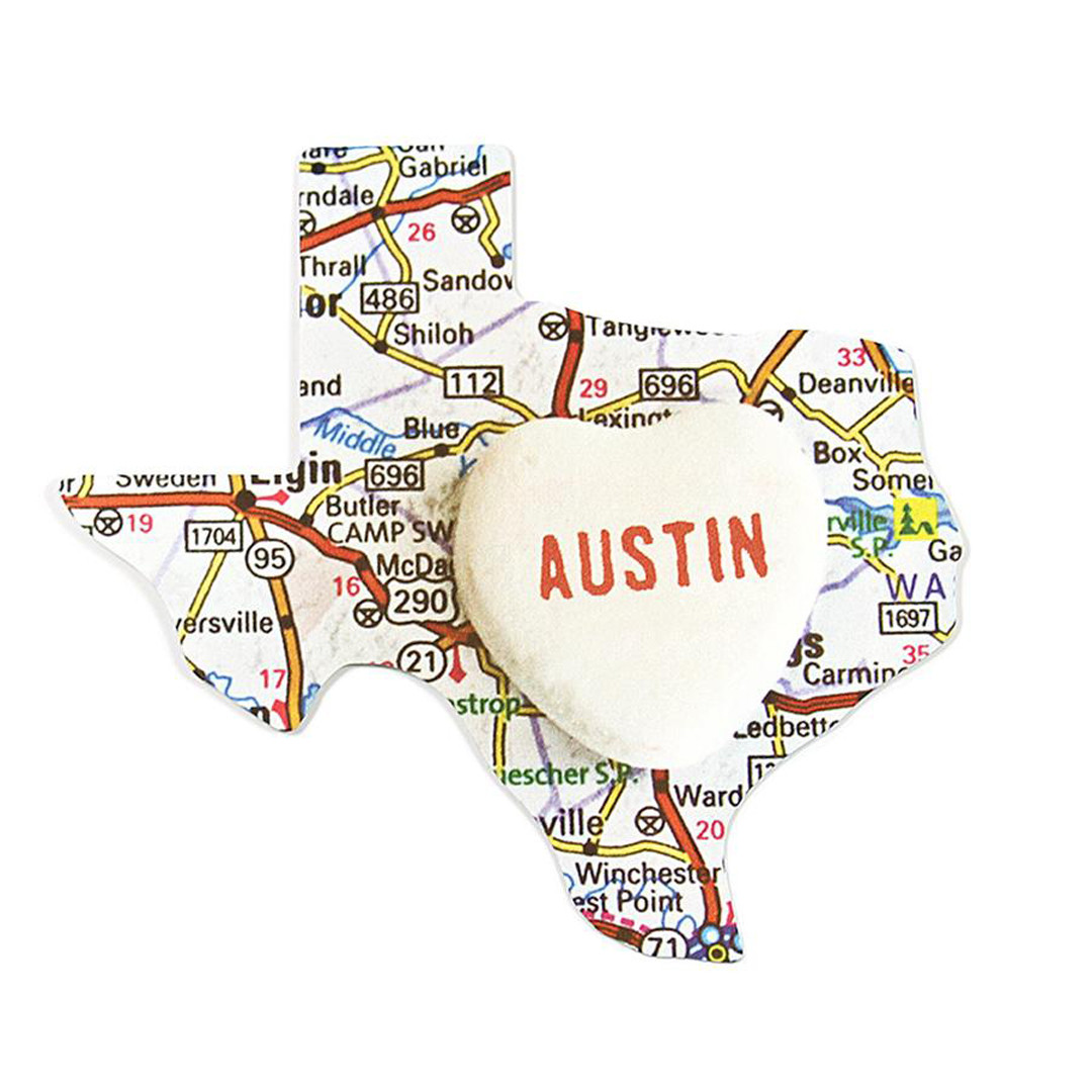 Austin Blanks Candy Map Vinyl Sticker