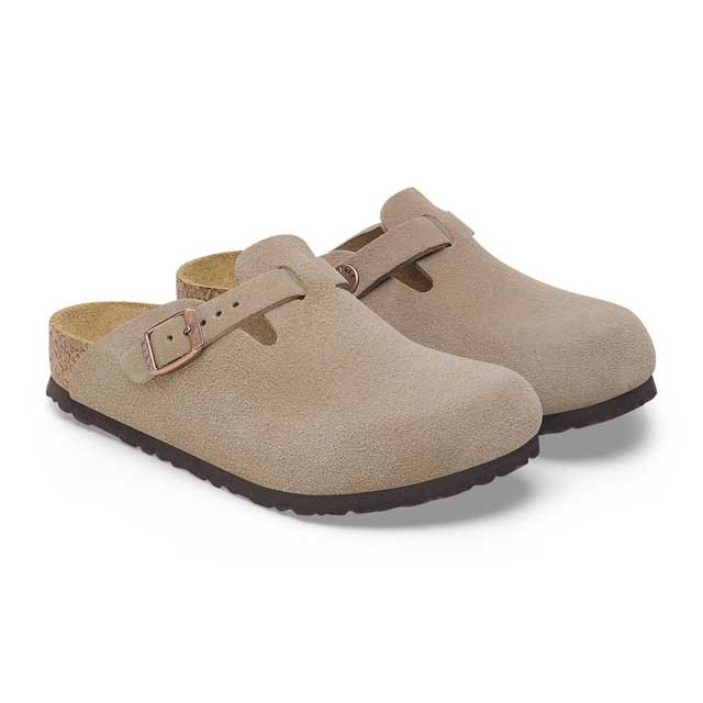 Birkenstock Kids' Boston Suede Clogs