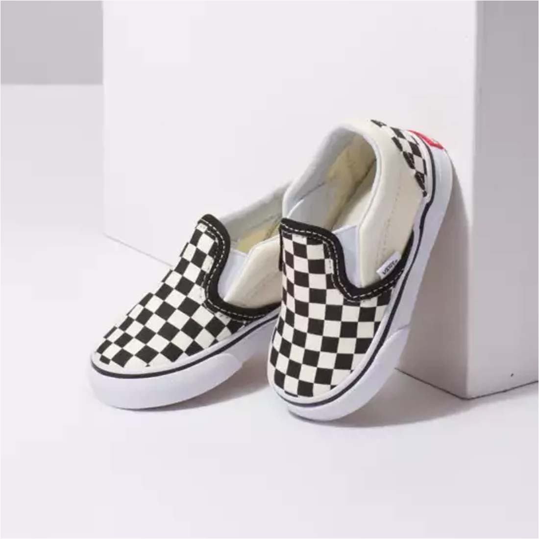 Vans Toddlers' Classic Checkerboard Slip On Shoes