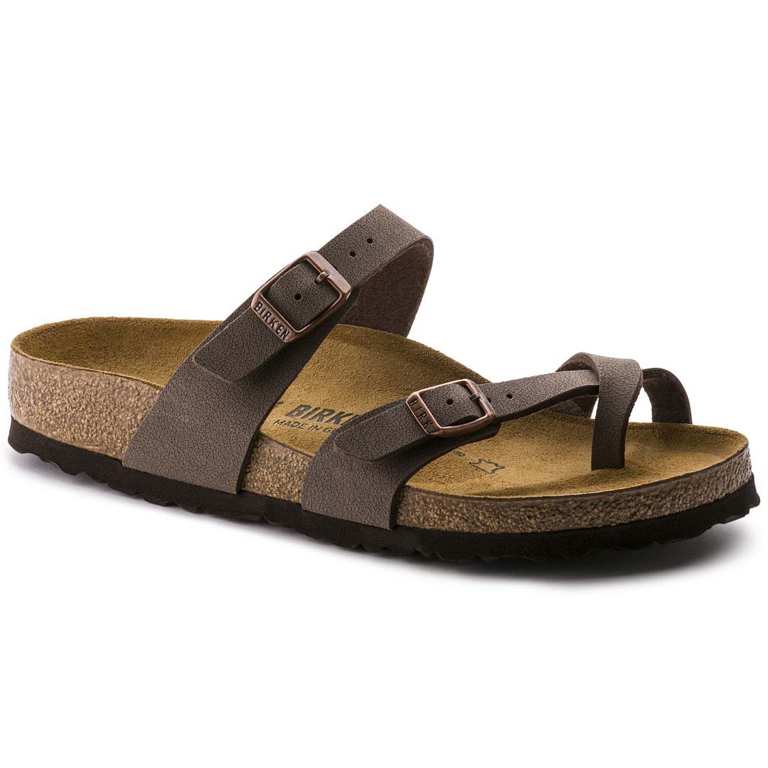 Birkenstock Kids' Mocha Birkibuc Mayari Sandals