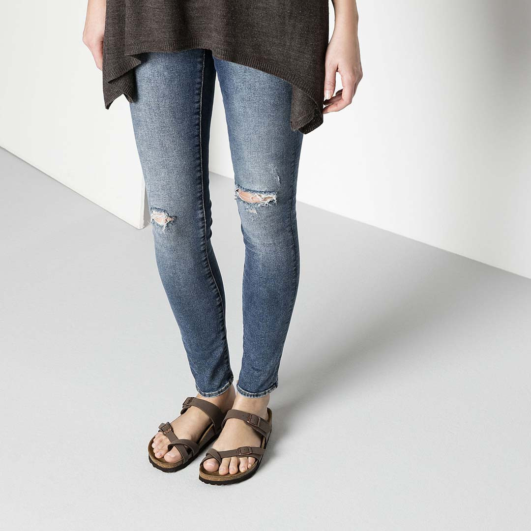 Birkenstock Kids' Mocha Birkibuc Mayari Sandals