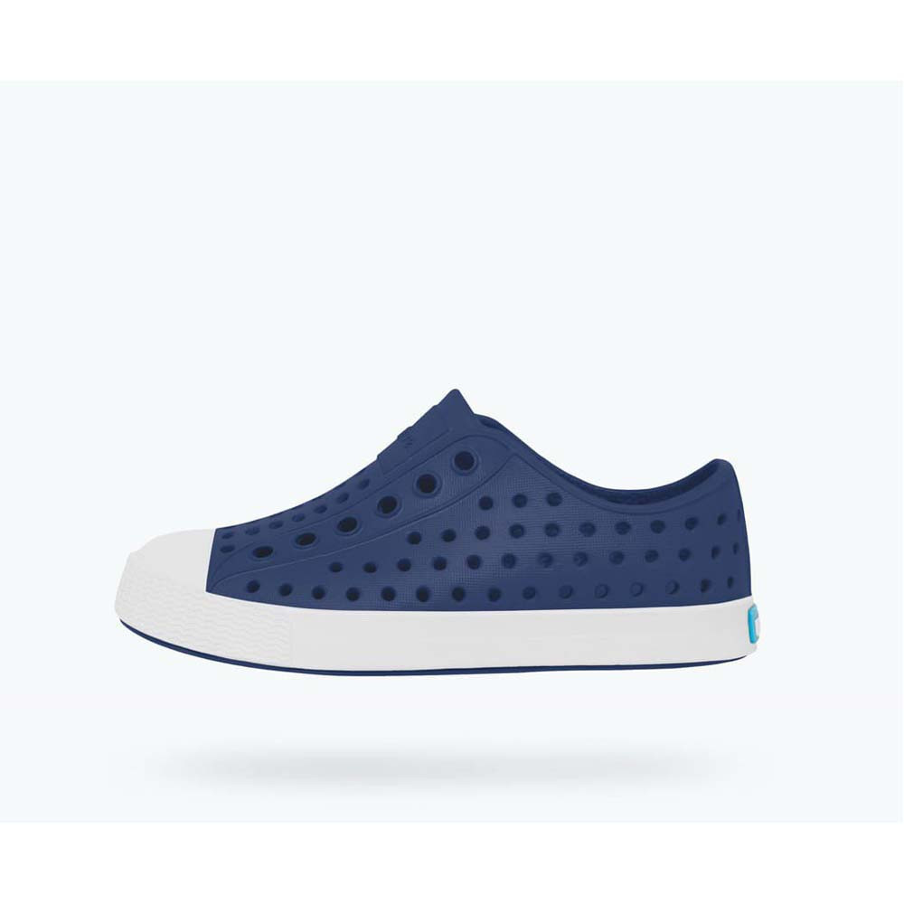 native Toddlers' Jefferson Shoes - Regatta Blue/ Shell White