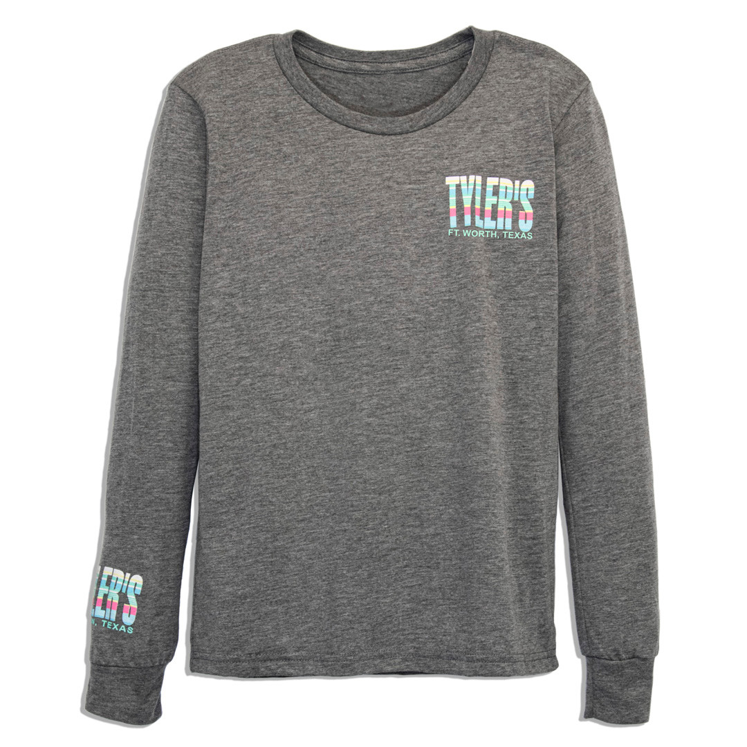 TYLER'S Kids Stripe Long Sleeve Track Tee
