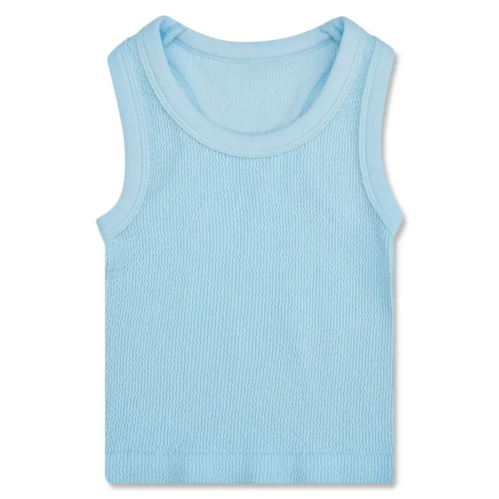 Iscream Girls' Crop Smocked Tank Top