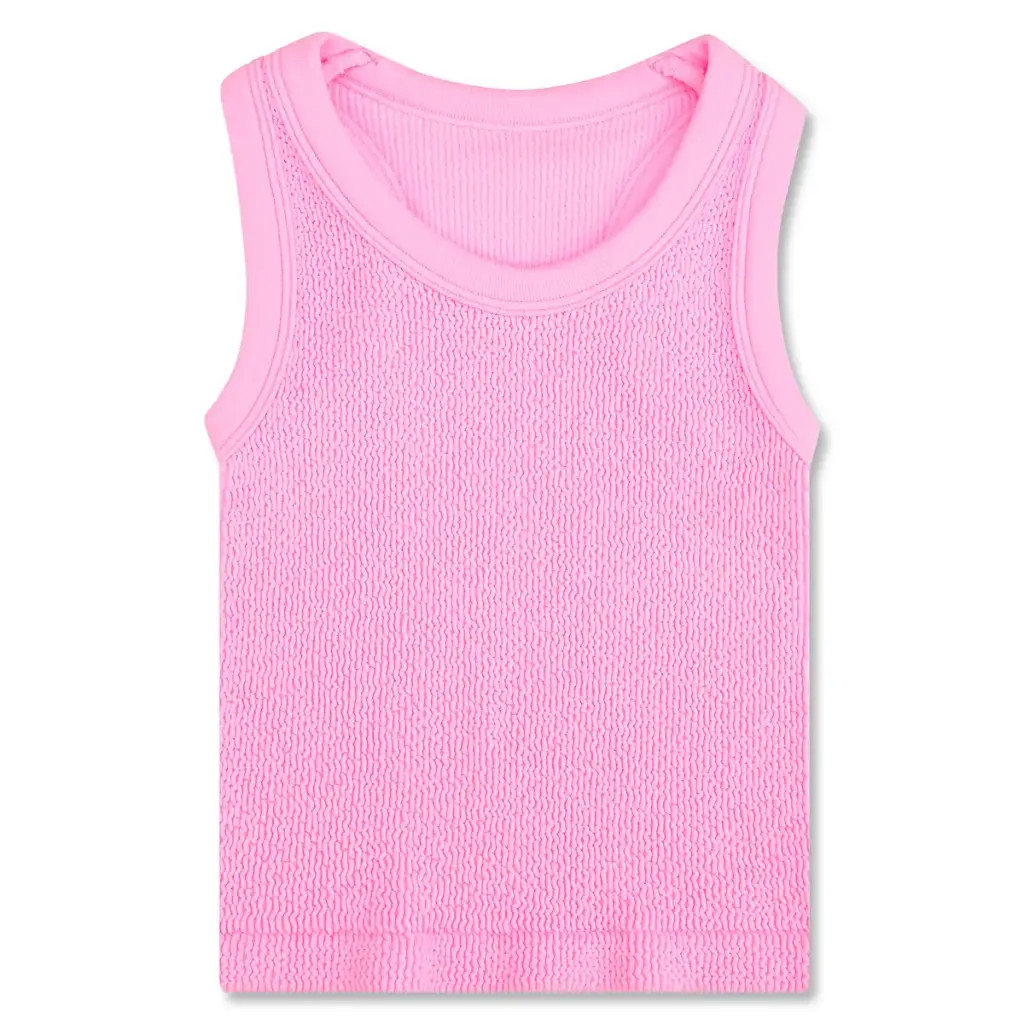 Iscream Girls' Crop Smocked Tank Top