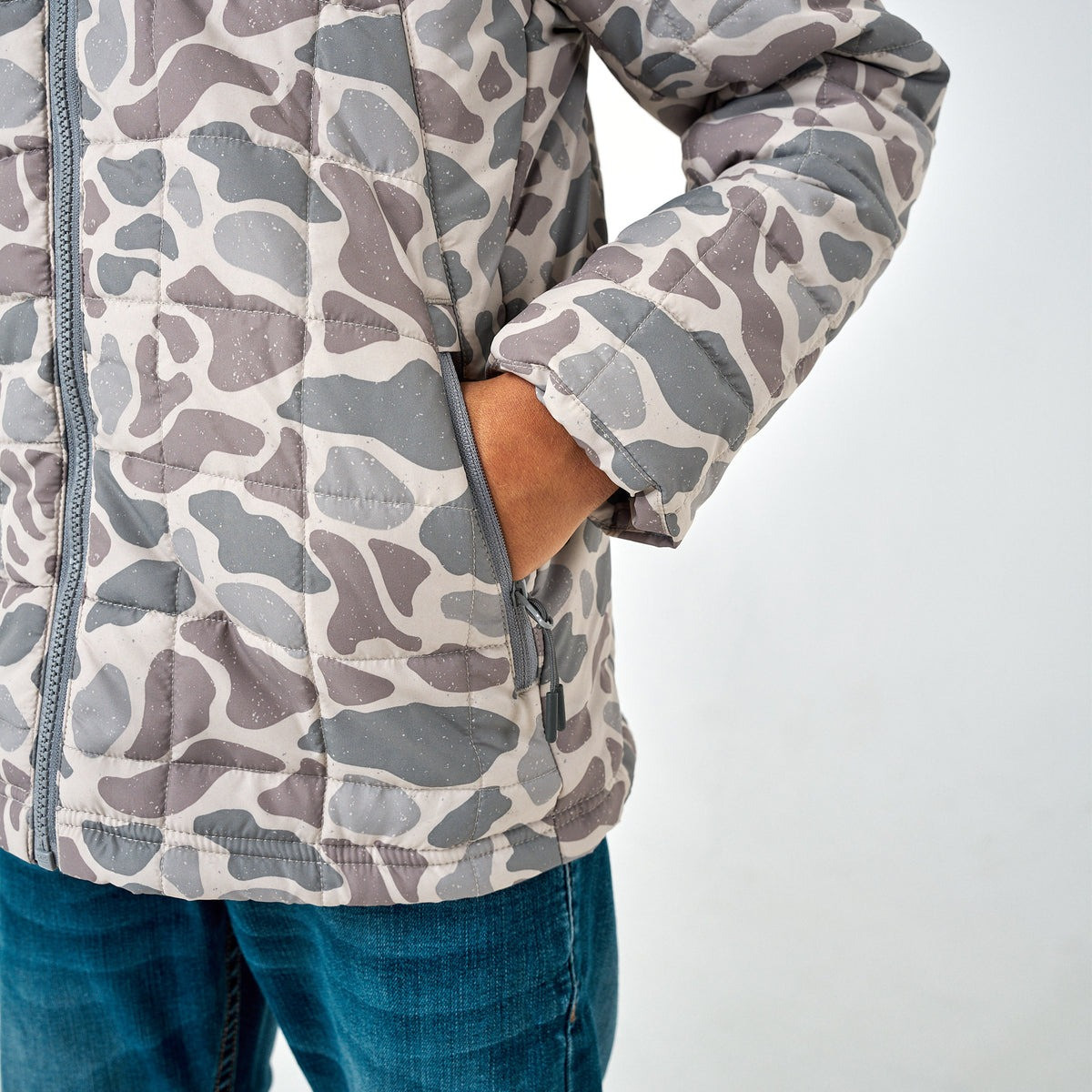Burlebo Boys' Camo Puffer Jacket