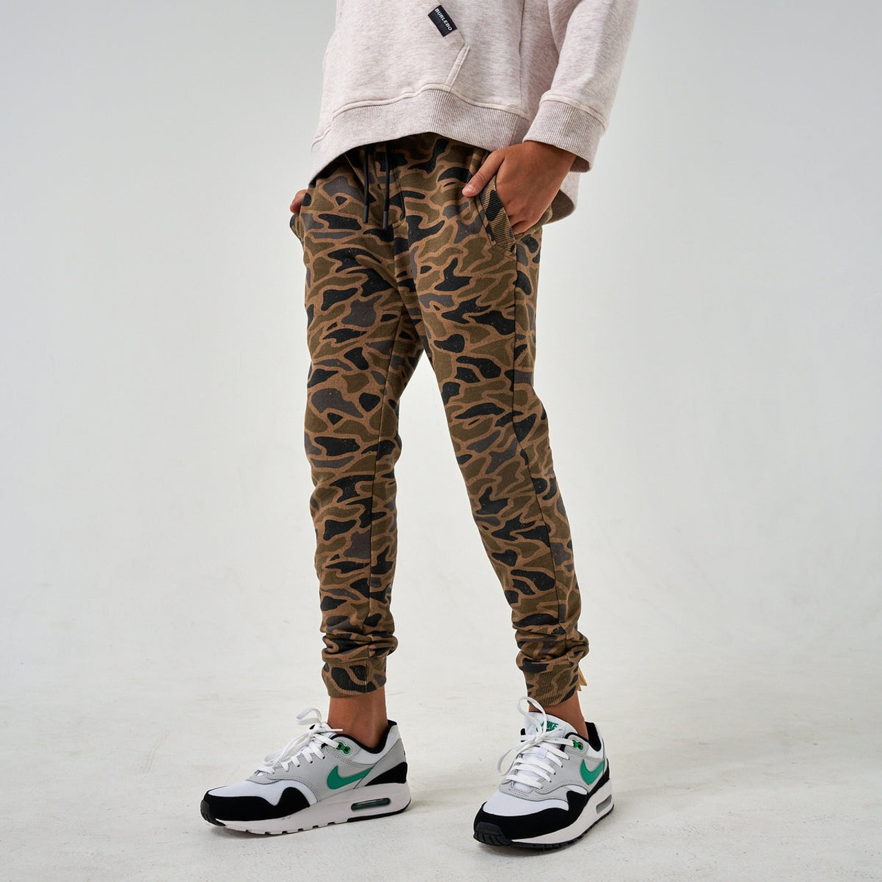 Burlebo Boys' Camo Fleece Joggers