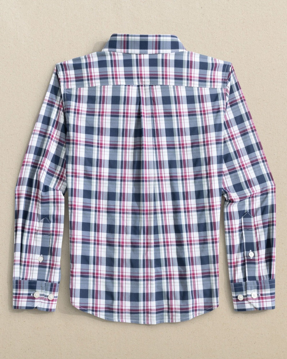 Southern Tide Boys' Breakwater Plaid Intercoastal Long Sleeve Sport Shirt