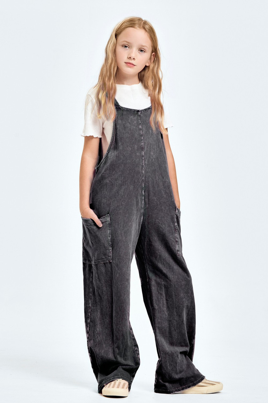 Good Girl Girls' Wide Leg Overalls