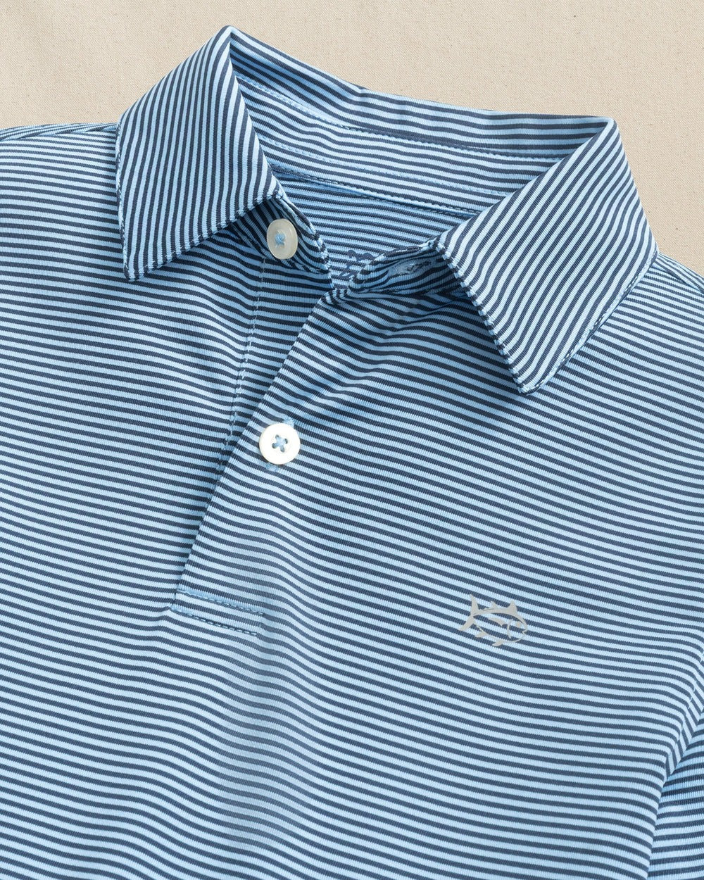 Southern Tide Boys' Driver Meadowbrook Stripe Performance Polo