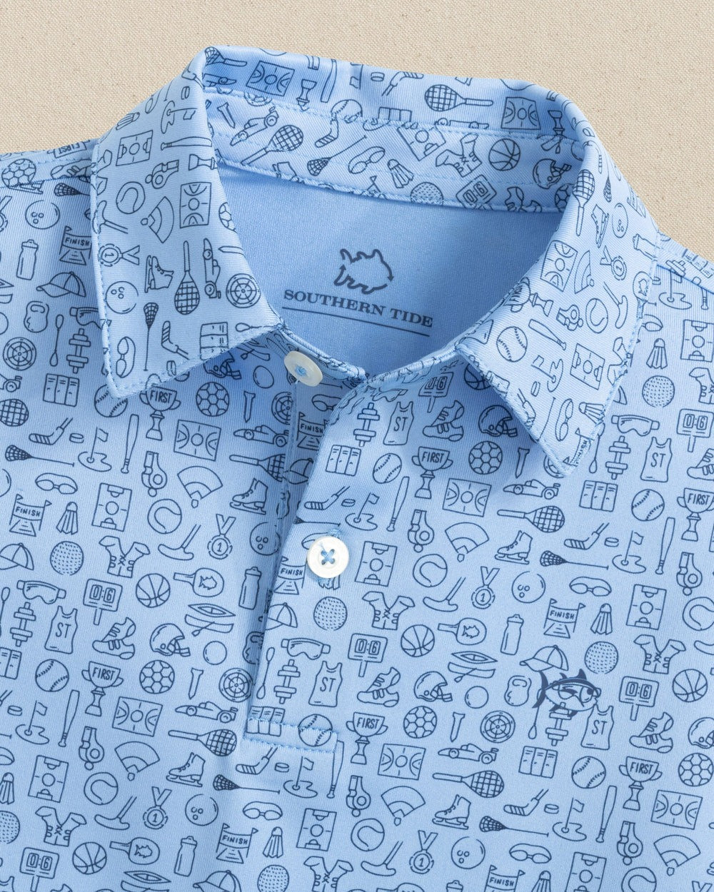 Southern Tide Boys' Driver Finally Friday Performance Polo