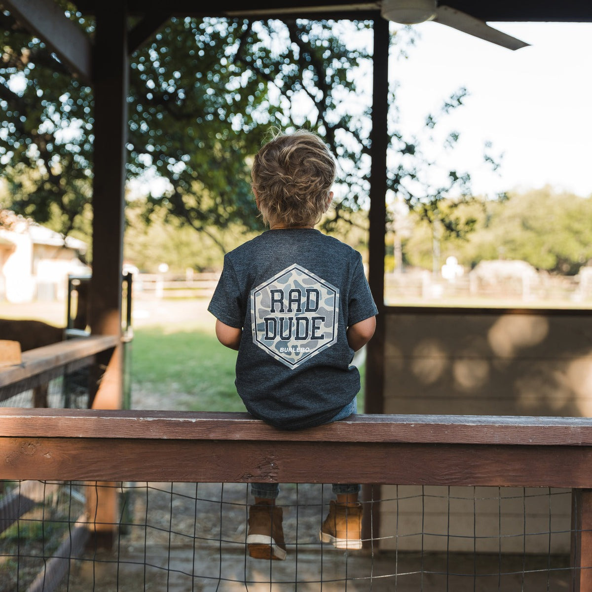 Burlebo Boys' Rad Dude Deer Camo Tee
