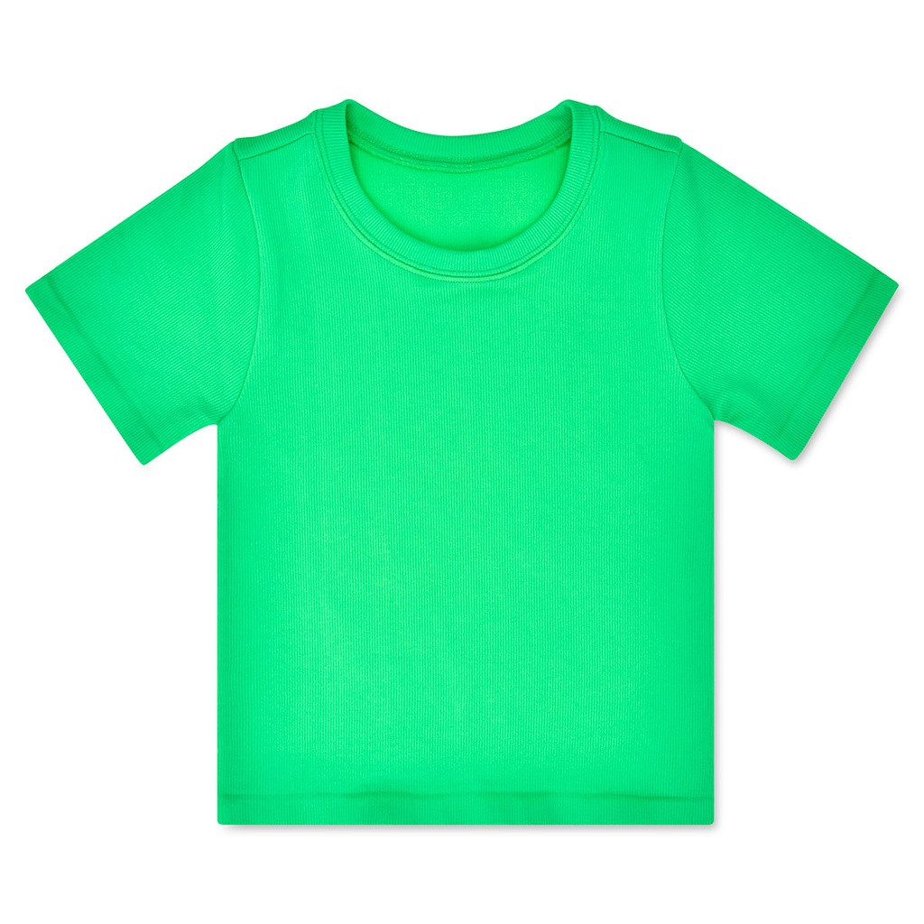 Iscream Girls' Ribbed Short Sleeve Shirt