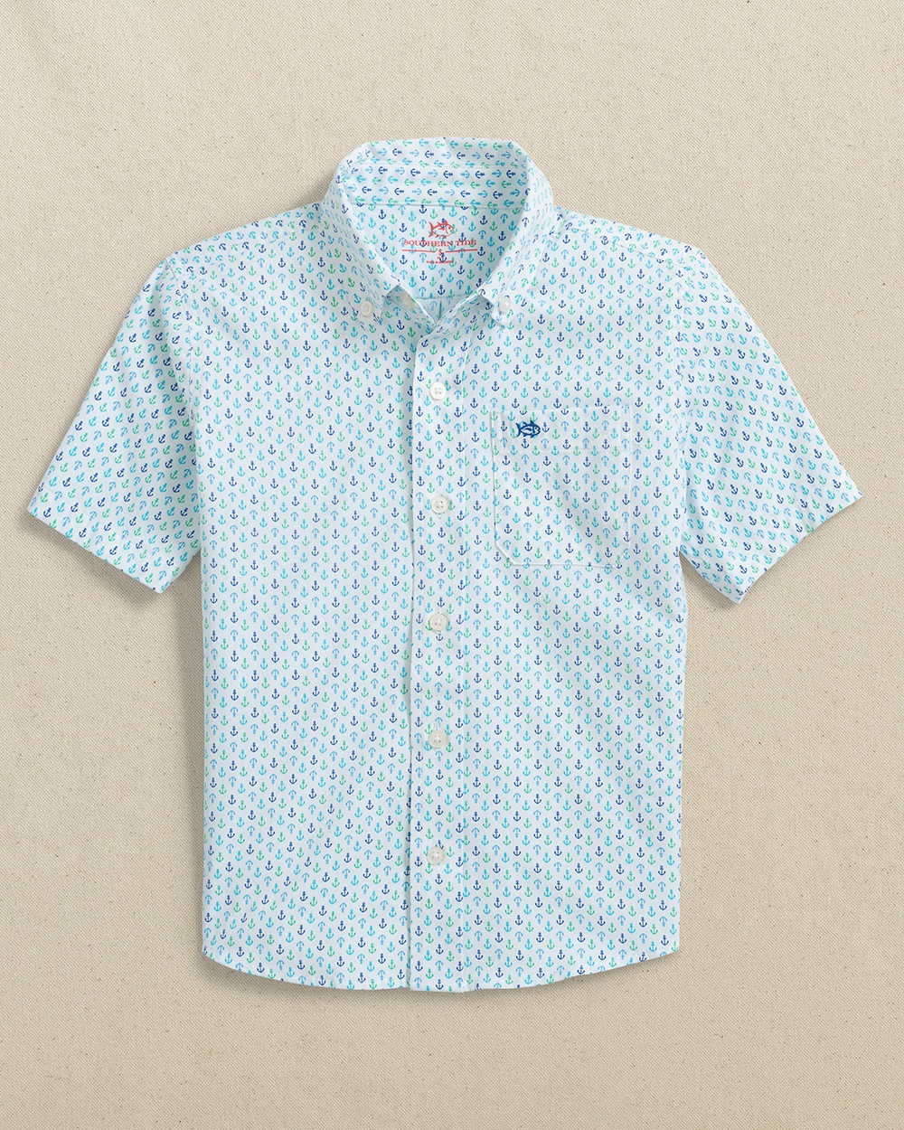 Southern Tide Boys' Anchors Away Sportshirt