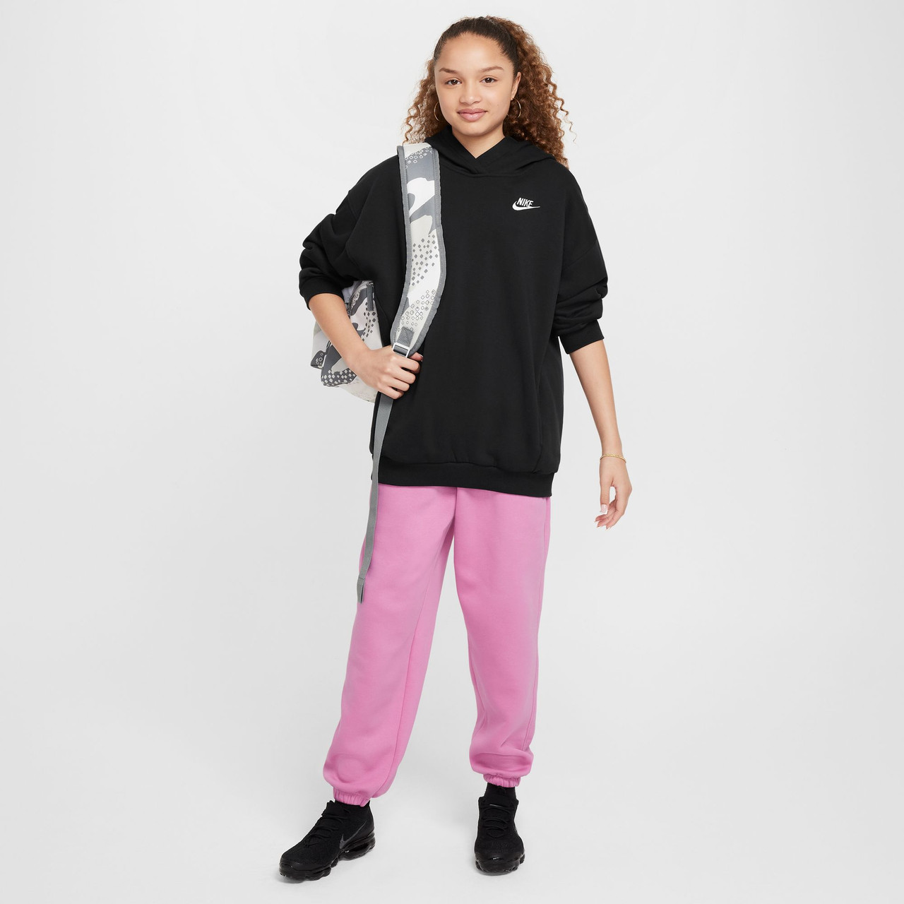 Nike Girls' Sportswear Club Fleece Oversized Hoodie