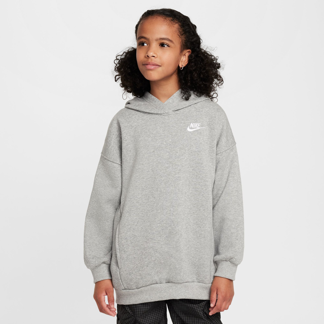 Nike Girls' Sportswear Club Fleece Oversized Hoodie