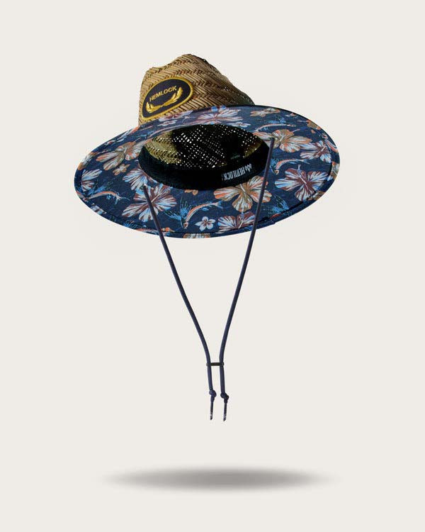 Hemlock Big Kids' Straw Lifeguard Hat - Flying Fish