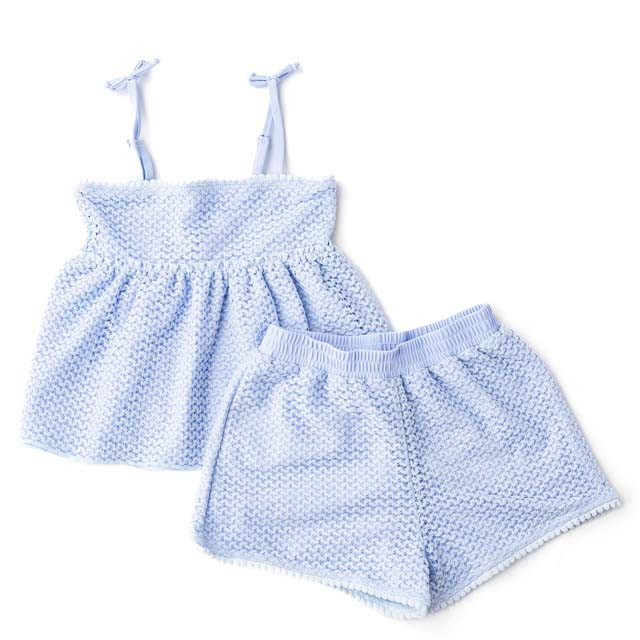 Shade Critters Girls' Crochet Short Set