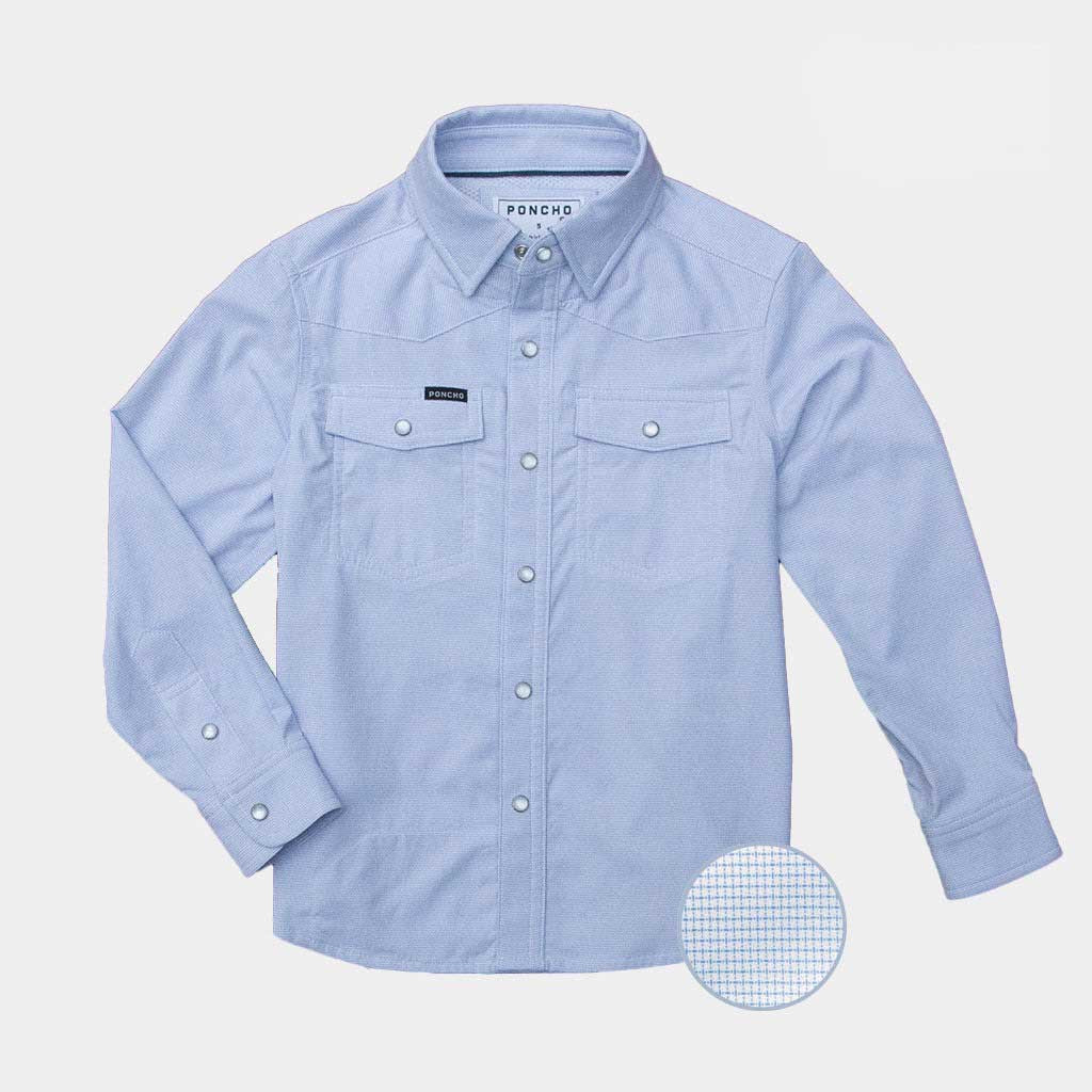Poncho Outdoors Boys' Long Sleeve Western Snapshirt
