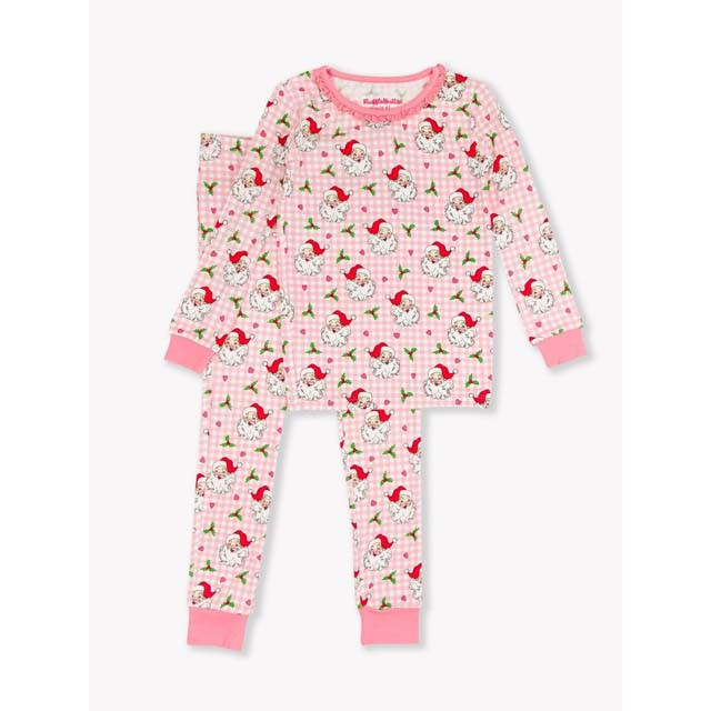 Ruffle Butts Girls' Dear Santa PJ Set