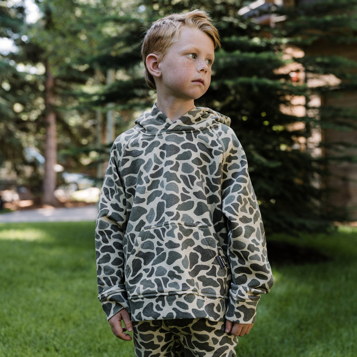 Burlebo Boys' Camo Fleece Hoodie 5 Burlebo Boys' Camo Fleece Hoodie