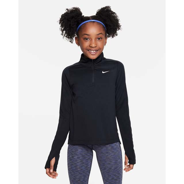 Nike Girls' Dri-FIT Long-Sleeve 1/2-Zip Top