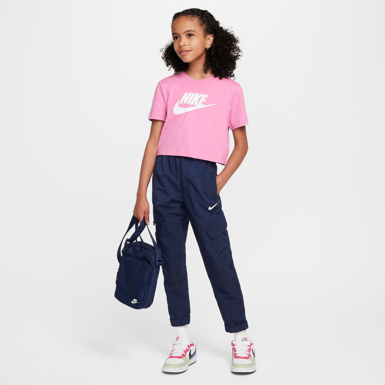Nike Girls' Sportswear Cropped T-Shirt