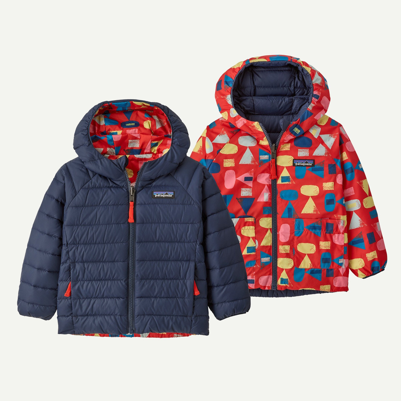 Patagonia Toddlers' Reversible Down Sweater Hooded Jacket