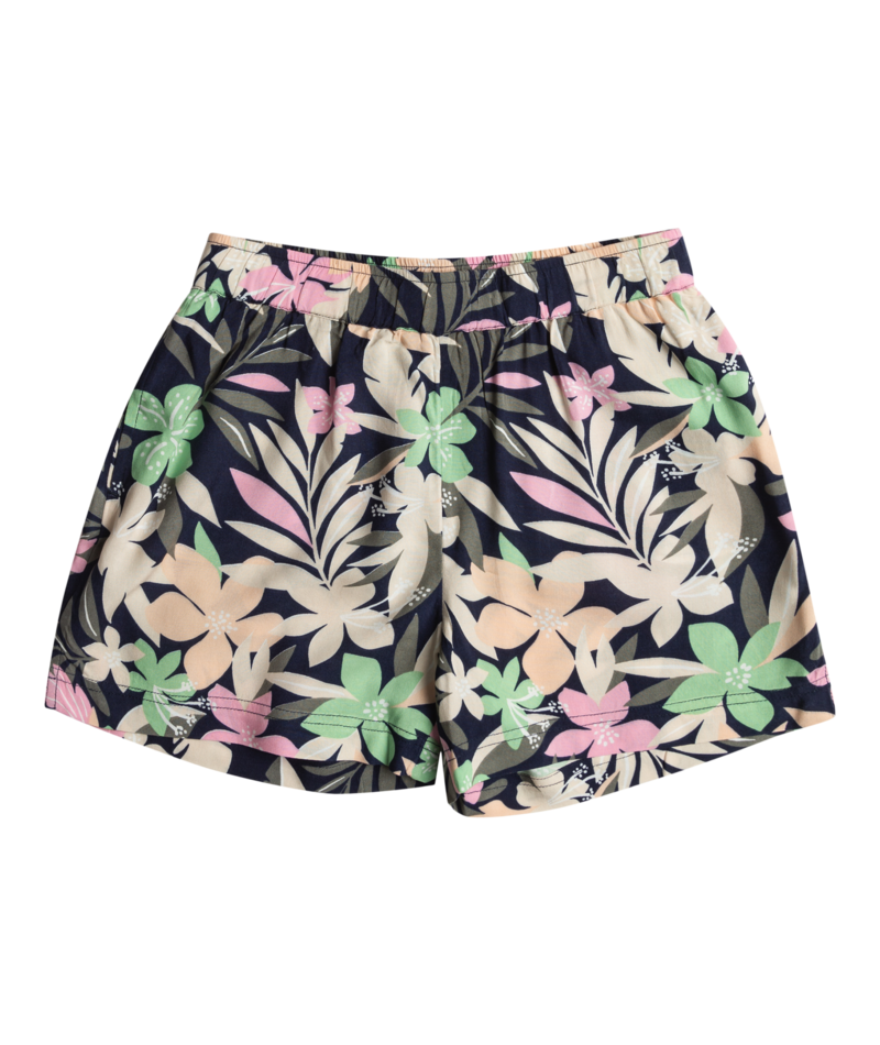 Roxy Girls' Blue Ocean Floor Elastic Waist Shorts