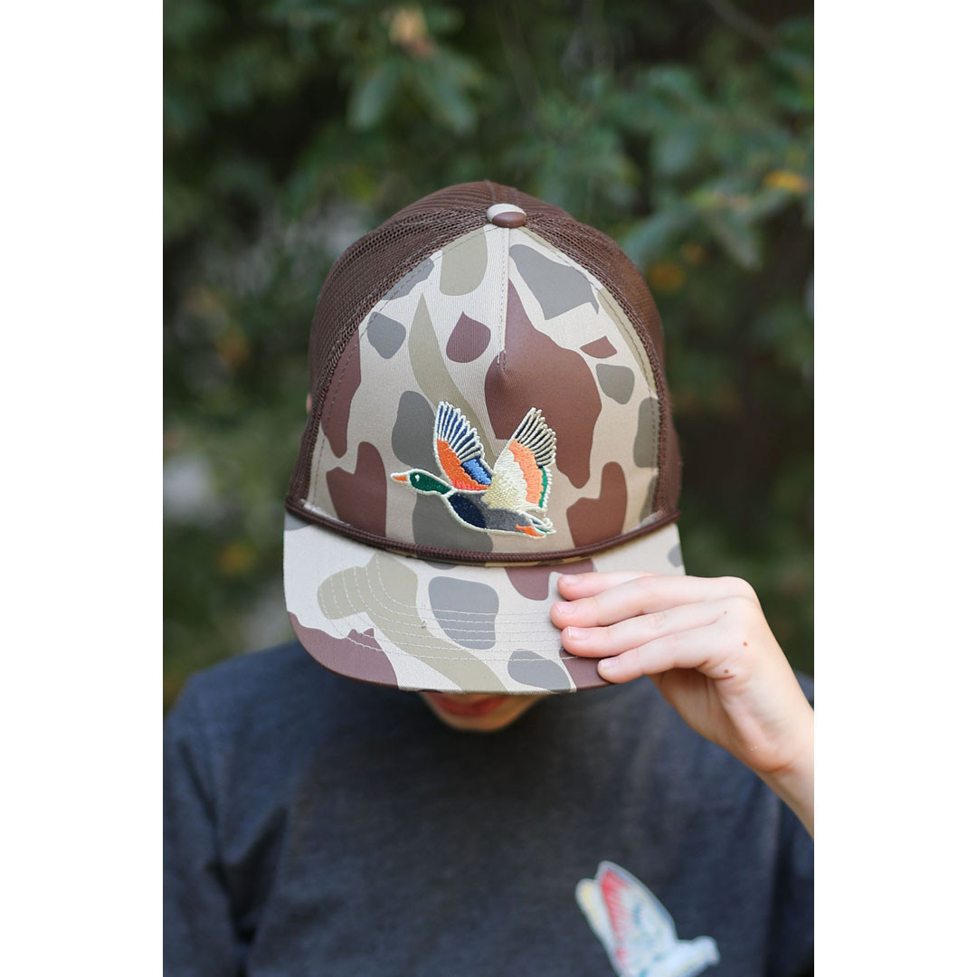 Burlebo Boys' Retro Duck Camo Snapback