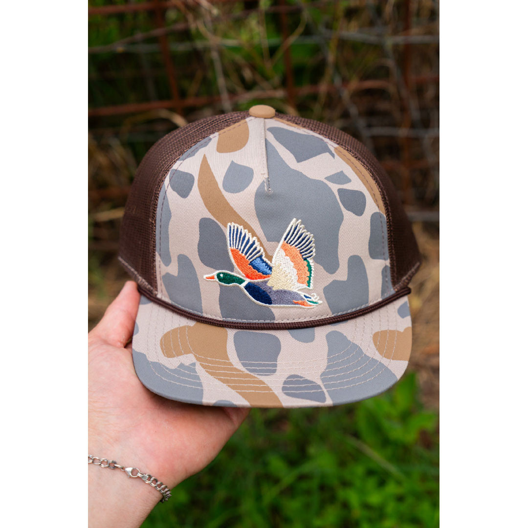 Burlebo Boys' Retro Duck Camo Snapback