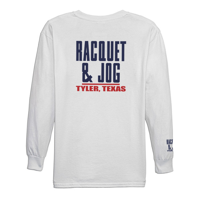 TYLER'S Kids' White/Navy Long Sleeve Tee