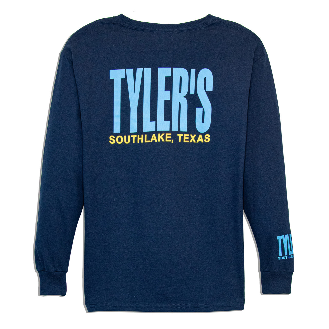TYLER'S Kids' Navy/Light Blue Long Sleeve Tee