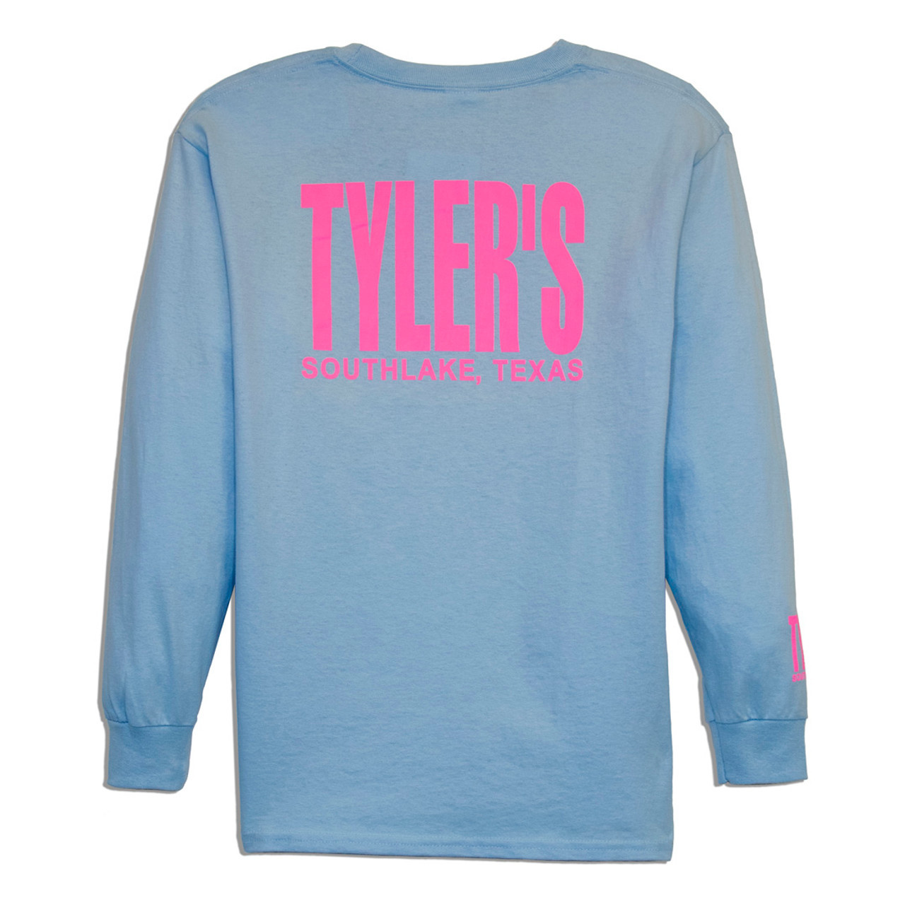 TYLER'S Kids' Light Blue/Azalea Long Sleeve Tee