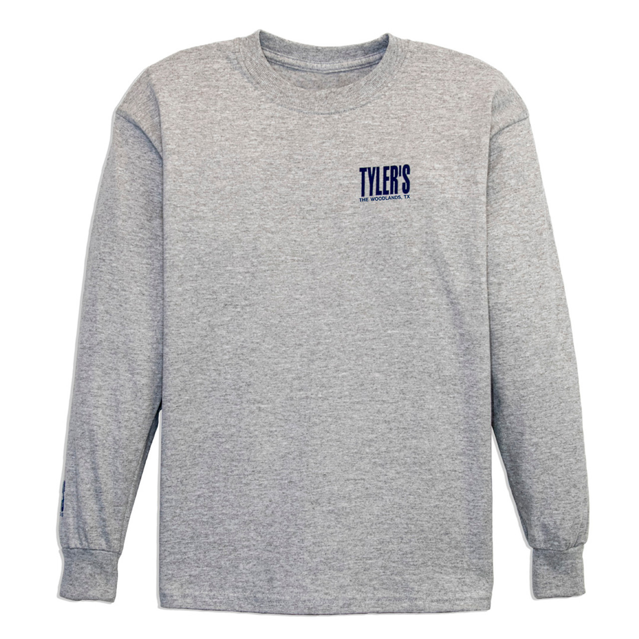 TYLER'S Kids' Grey/Navy Long Sleeve Tee