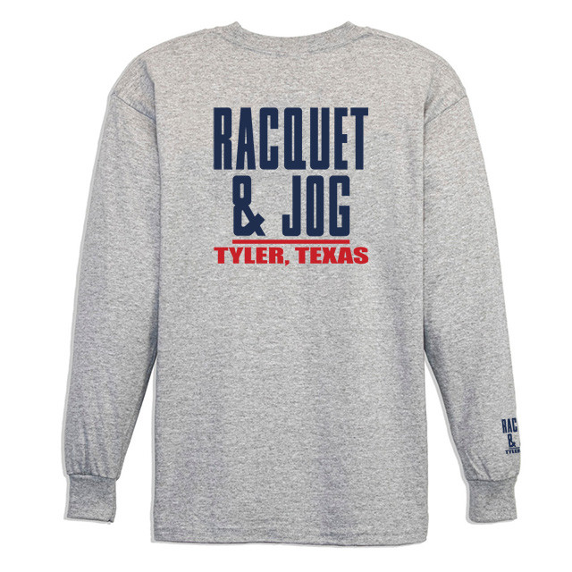 TYLER'S Kids' Grey/Navy Long Sleeve Tee
