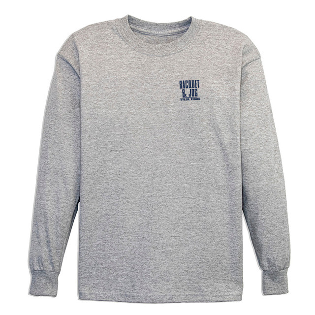 TYLER'S Kids' Grey/Navy Long Sleeve Tee
