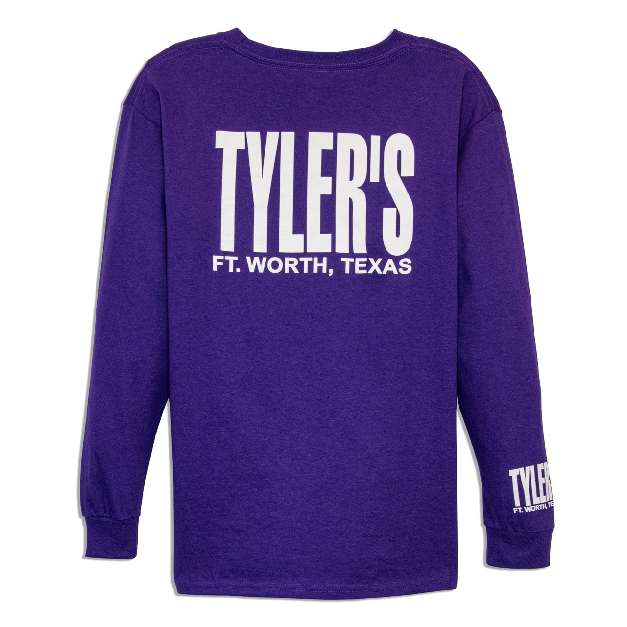 Kids' TYLER'S Purple/White Long Sleeve Tee